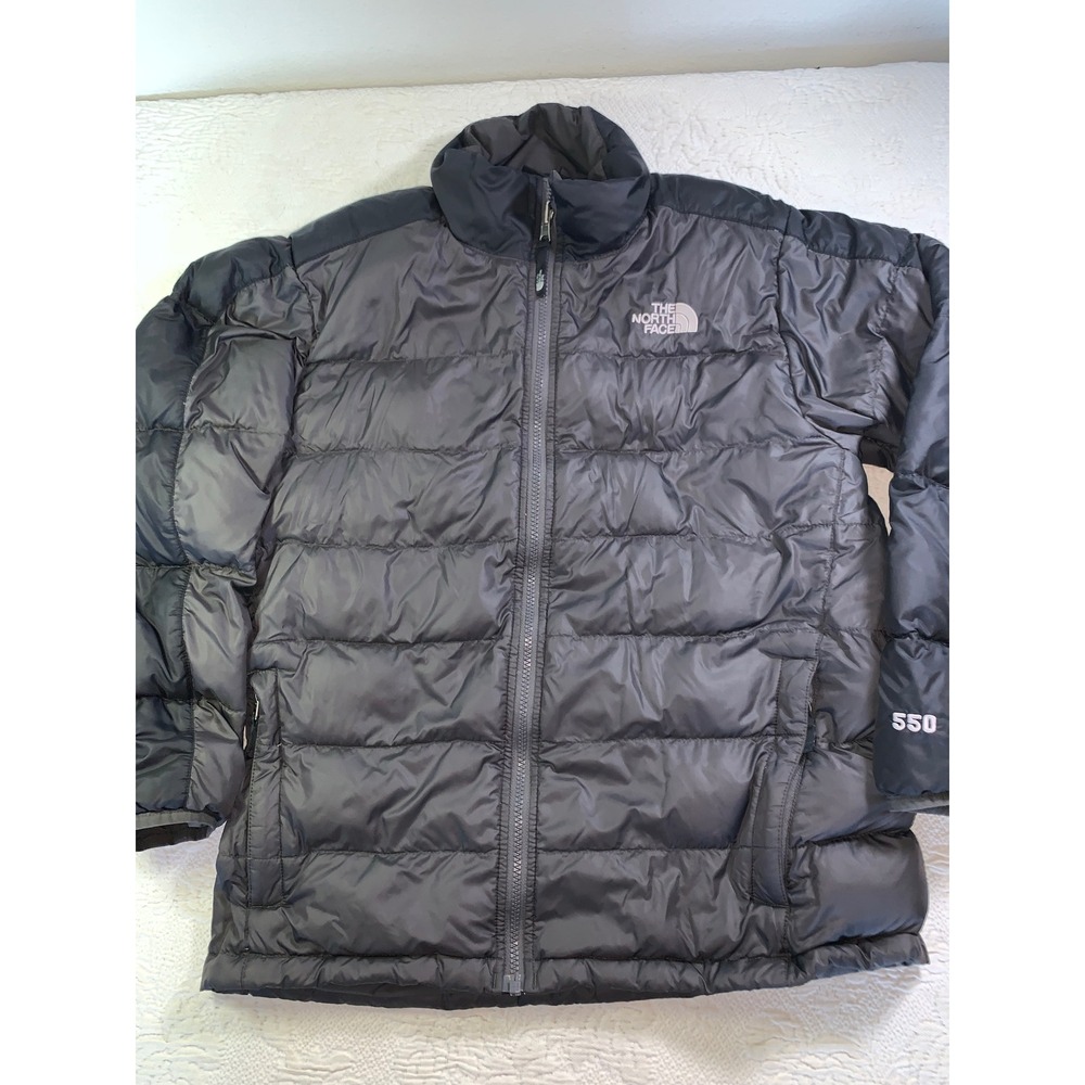 The North Face Boys XL 18/20 Aconcagua‎ 550 Down Puffer Jacket Black Full Zip